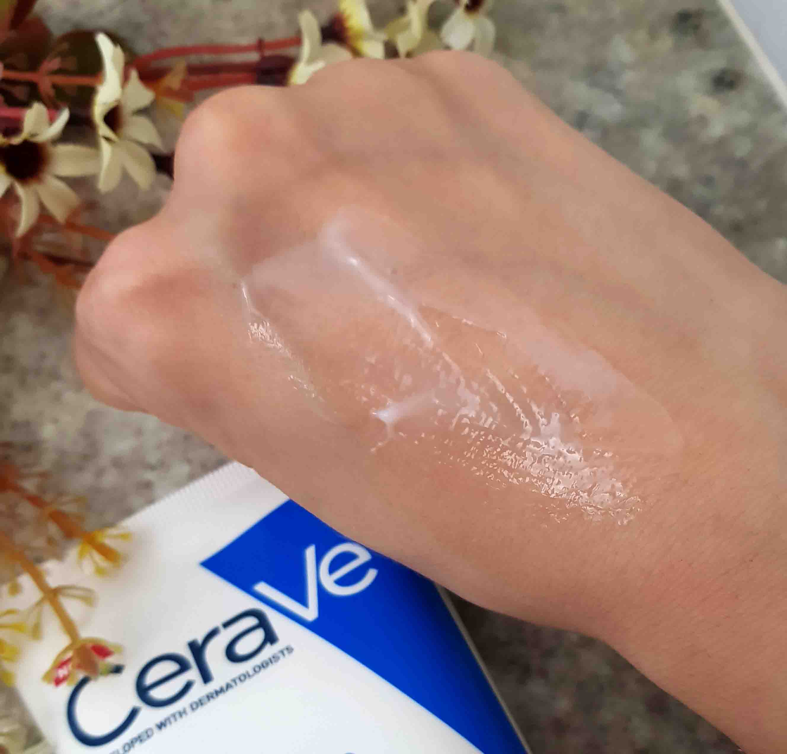 aplicação do produto na pele
